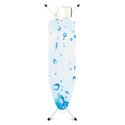 Image showing the Ironing board with steam iron rest, 124 x 38cm, Ivory Frame With Ice Water Print Cover product.