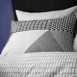 Image showing the Larsson Geo King Bedding Set, Grey product.