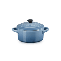 Image showing the Stoneware Petite Round Casserole, 10cm, Chambray product.