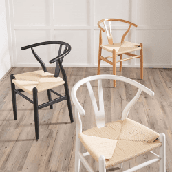 Image showing the Quinn Quinn Rope Dining Chair, Natural Beech Wood product.