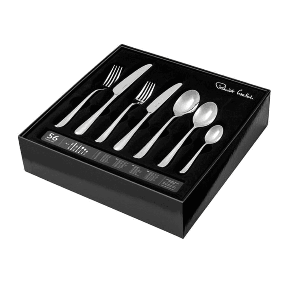 Kingham Bright 56 piece cutlery set, Stainless Steel