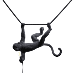 Image showing the Monkey Lamp, Ceiling, Black product.