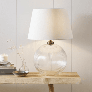 Image showing the Overton Table Lamp, Clear product.