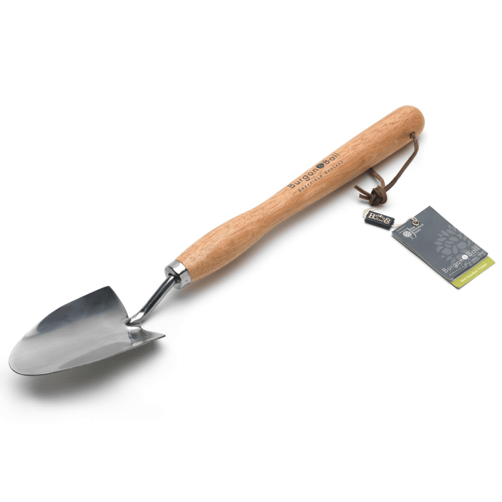 RHS Mid Handled Trowel, Silver/Natural
