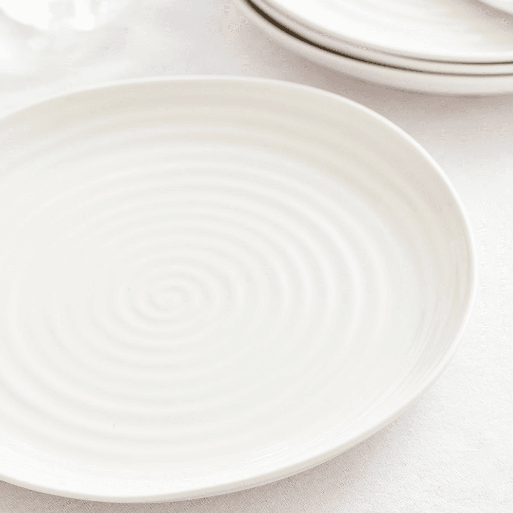 Ceramics Set of 4 dinner plates, 27cm, White