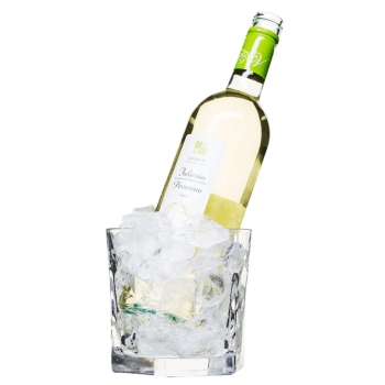 Image showing the Club Ice bucket with tongs, D12.5cm, Clear product.