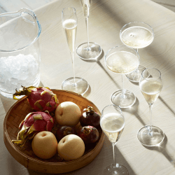 Image showing the Wine Champagne Flutes Set of 2, 160ml, Clear product.