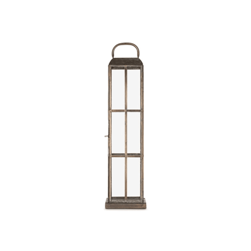 Vemula Lantern, H50cm, Antique Brass