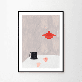 Image showing the Orange Pendant - Ana Frois Art print, H40 x D30cm, Multi product.