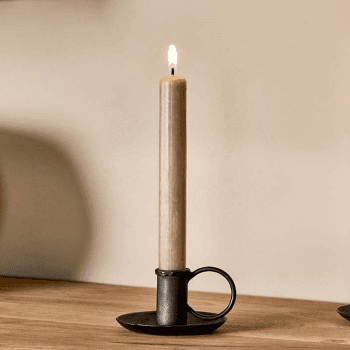 Image showing the Amri Candlestick, H5.5cm, Antique Black product.