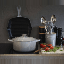 Image showing the Signature Cast Iron Round Casserole, 28cm - 6.7 litre, Flint product.