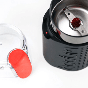 Image showing the Bistro Electric Coffee Grinder, H 16.6 x W 9.5  x L 9 cm, Black product.