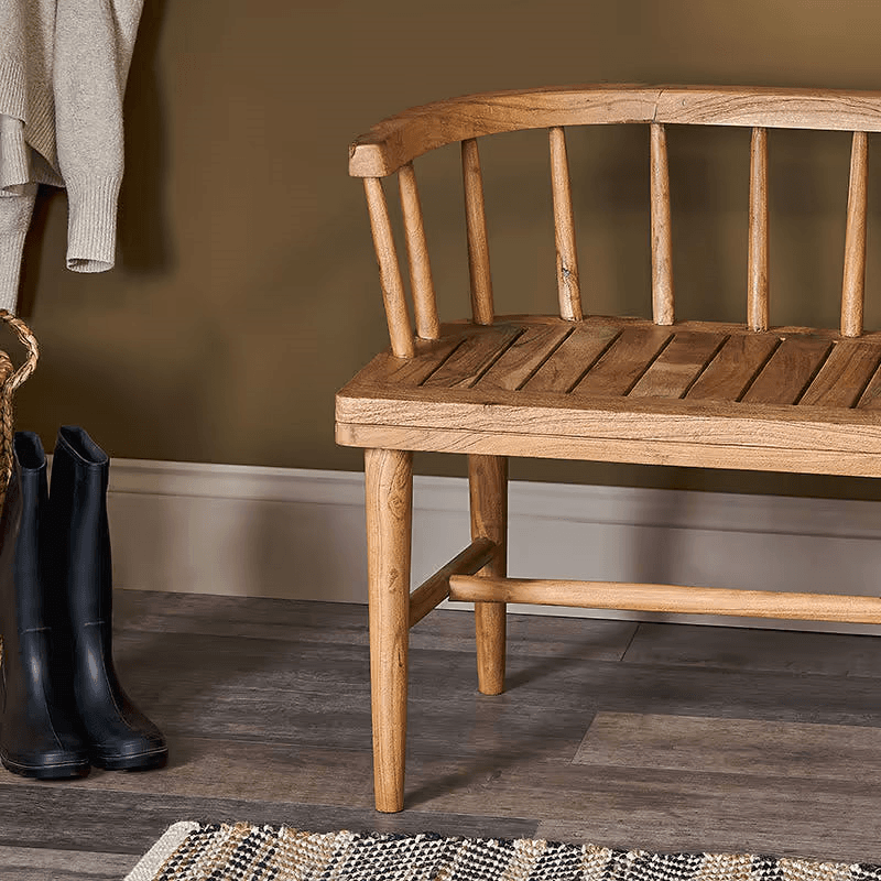 Tipu Acacia Wood Bench, Natural