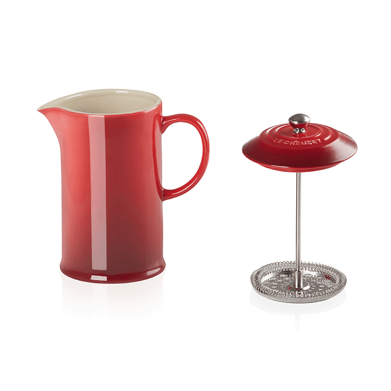 Stoneware Cafetiere, 1 litre, Cerise