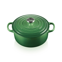 Image showing the Signature Cast Iron Round Casserole, 28cm, Bamboo product.