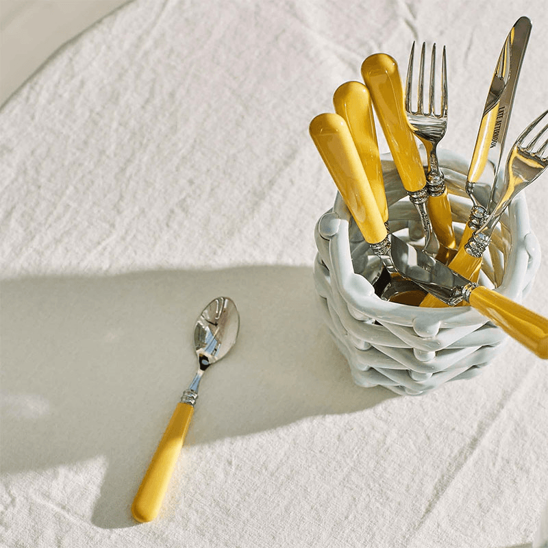 Knife and Fork Set, Butter Yellow