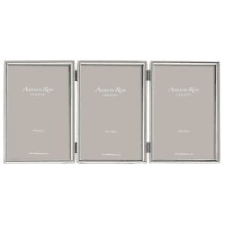 Image showing the Fine Triple photograph frame, 4 x 6", Silver Plate product.
