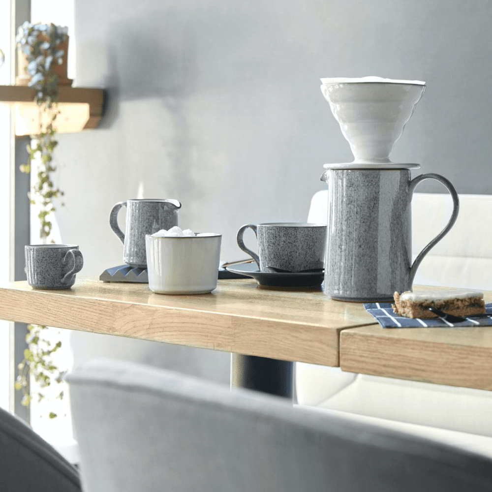 Studio Grey Brew Small jug, L12 x W7.5 x D8.5cm, Grey/White