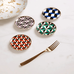 Image showing the Versailles Set of 4 Coasters, D10cm, Multi product.