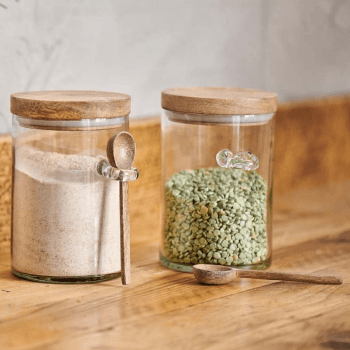 Image showing the Kossi Storage Jar, H16.5cm, Clear product.