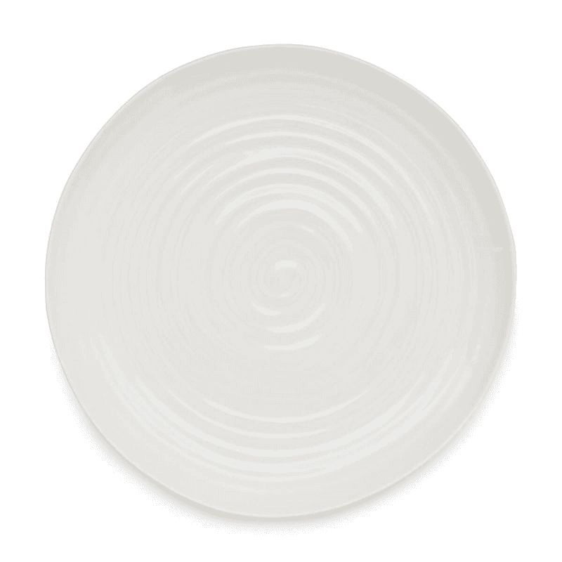Ceramics Footed cake plate, 24 x 10cm, White