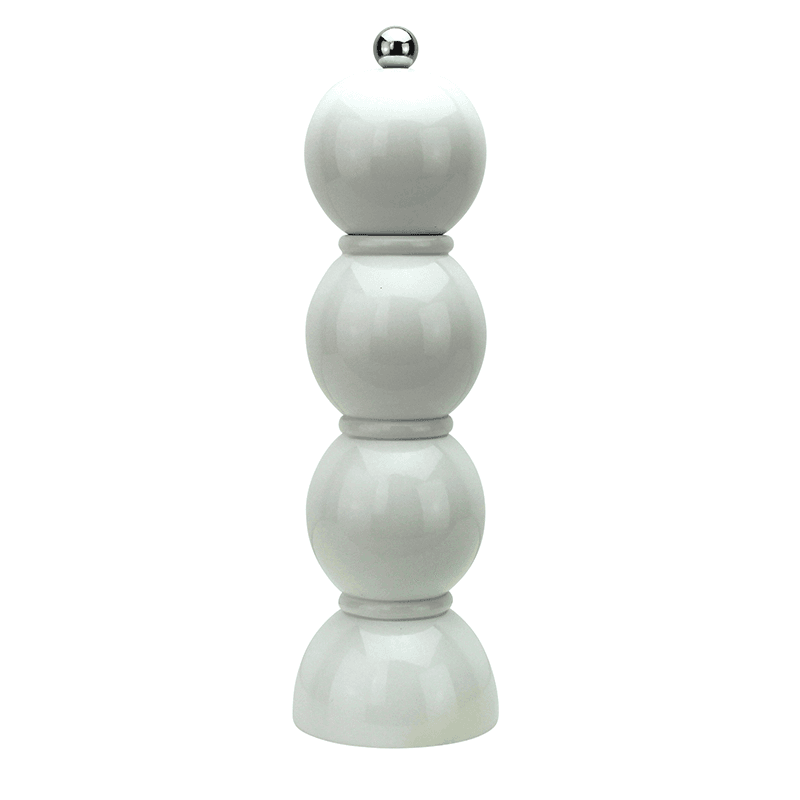 Bobbin Salt & Pepper Grinder, H24cm, White