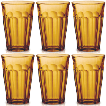 Image showing the Picardie Set of 6 Tumblers, 360ml, Amber product.