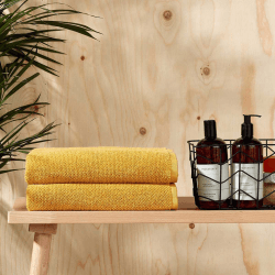 Image showing the Brixton Towel, Hand Towel, Saffron product.