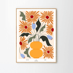 Image showing the Frankie Penwill Flourish Print, 30 x 40cm product.