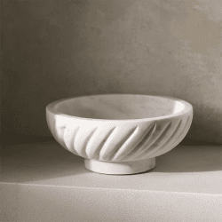 Image showing the Larton Footed Bowl, D22.5cm, Marble product.