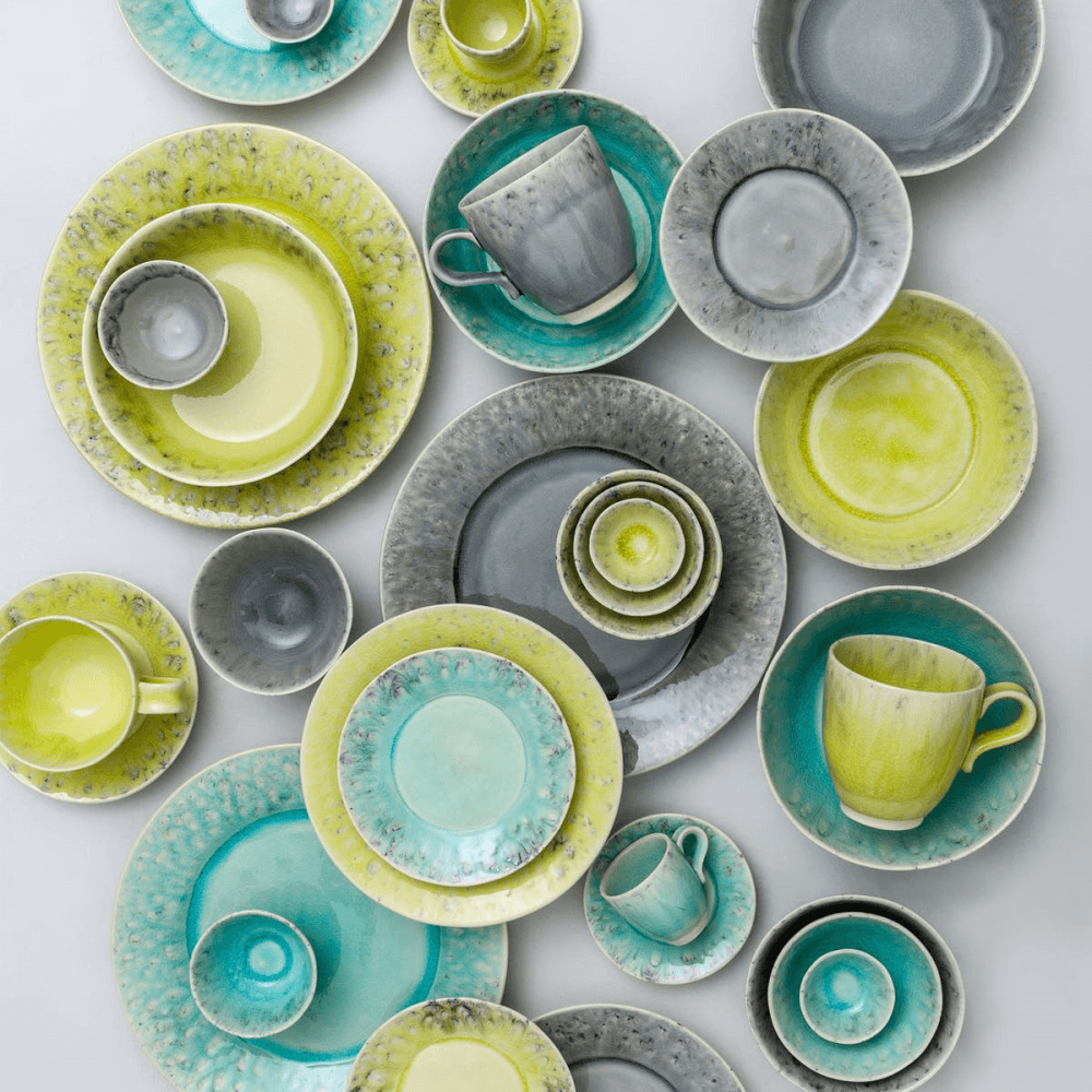 Madeira Set of 6 dinner plates, 27cm, Grey