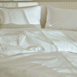 Image showing the Cotton Sateen 500TC Duvet Set, Superking, White product.