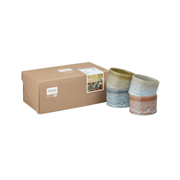Image showing the Kiln Accents Set of 4 Small Pots, D8.5cm, Multi product.