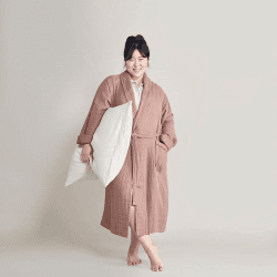 Image showing the The Dream Cotton Robe, Extra Extra Large, Rust product.