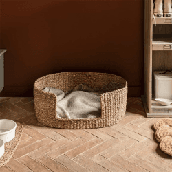 Image showing the Brading Set of 2 Pet Beds, Natural product.