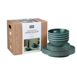 Image showing the Carve Green 12 Piece Tableware Set product.
