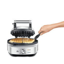 Image showing the The No Mess Waffle Waffle maker, Stainless Steel product.