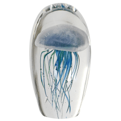 Image showing the Jellyfish Glass Ornament, Blue product.