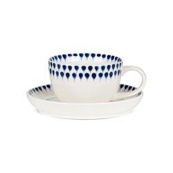 Image showing the Indigo Cup & Saucer, Indigo product.
