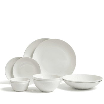 Image showing the Gio 10 Piece Dinnerware Set, White product.