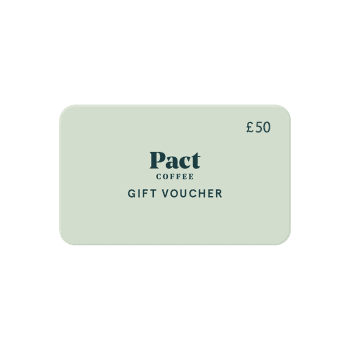 Image showing the £50 Pact Coffee Gift Voucher product.
