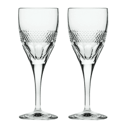Image showing the Diamonds Set of 2 Wine Glasses, 280ml, Clear product.