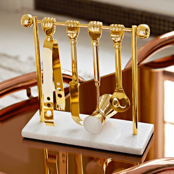 Image showing the Muse Barbell Bar Set, Gold product.