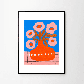 Image showing the Flowers in Pearl Vase, Madelen Mollard Art Print, Multi product.