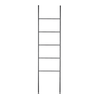 Image showing the Icon Towel ladder, 45 x 3 x 175cm, Black product.