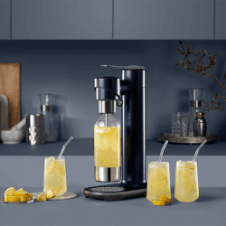 Image showing the The Infizz Fusion Sparkling Drink Maker, H43cm, Damson Blue product.