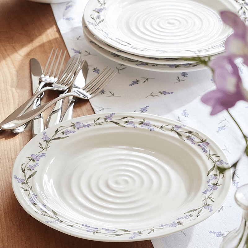 Lavendula Set of 4 Plates, D28cm, Multi