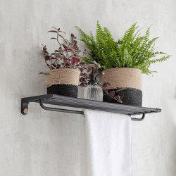Image showing the Adelphi Wall Shelf, Black product.