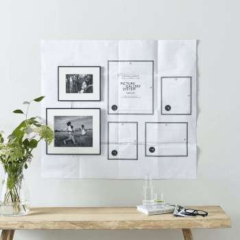 Image showing the Fine Black Gallery Set of 6 frames, Black product.