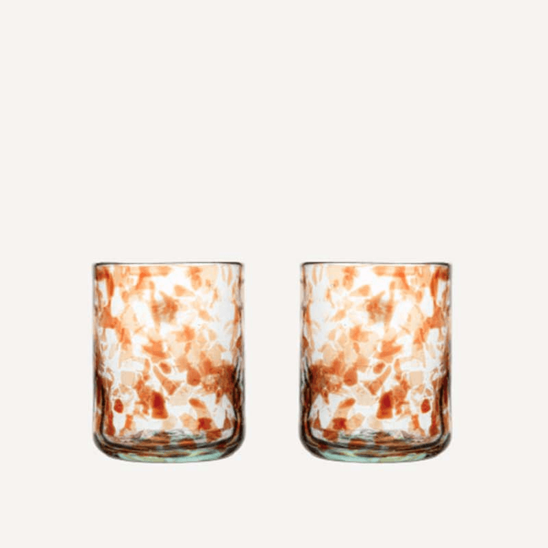 Oro Set of 2 Tumblers, 350ml, Brown
